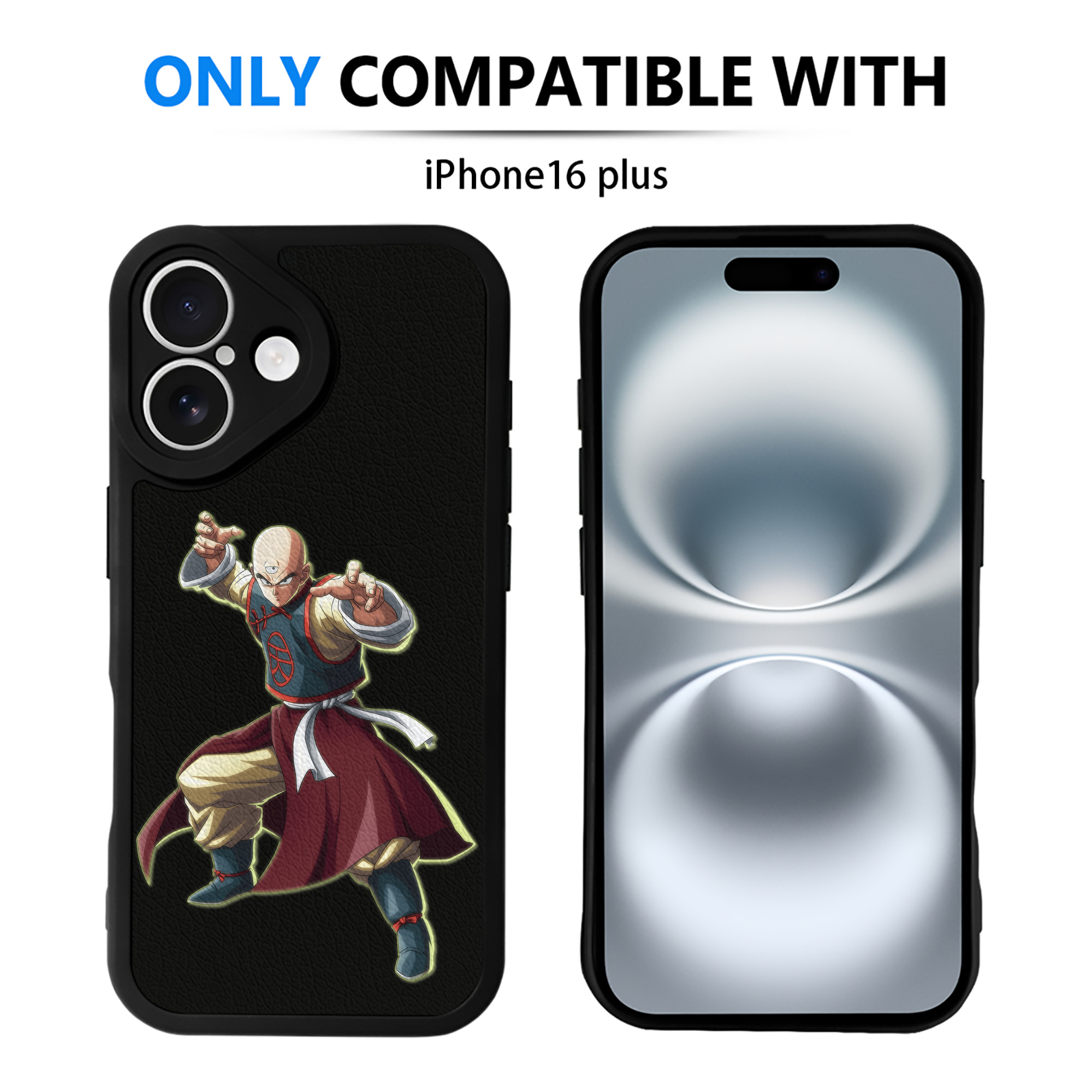 （画像用） ドラゴンボール DRAGON BALL 【iPhone 16シリーズ対応】シリコンスマホケース（レザー調） 材質：シリコン